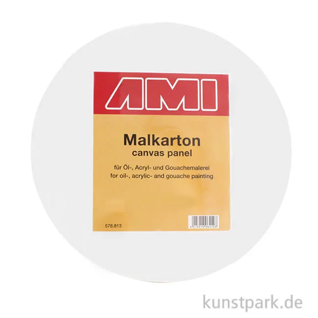 Artikelbild 1 des Artikels “Runder Malkarton mit Maltuch bespannt 25 cm“