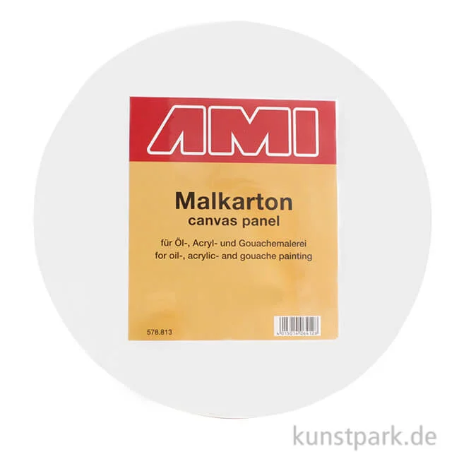 Artikelbild 1 des Artikels “Runder Malkarton mit Maltuch bespannt 30 cm“