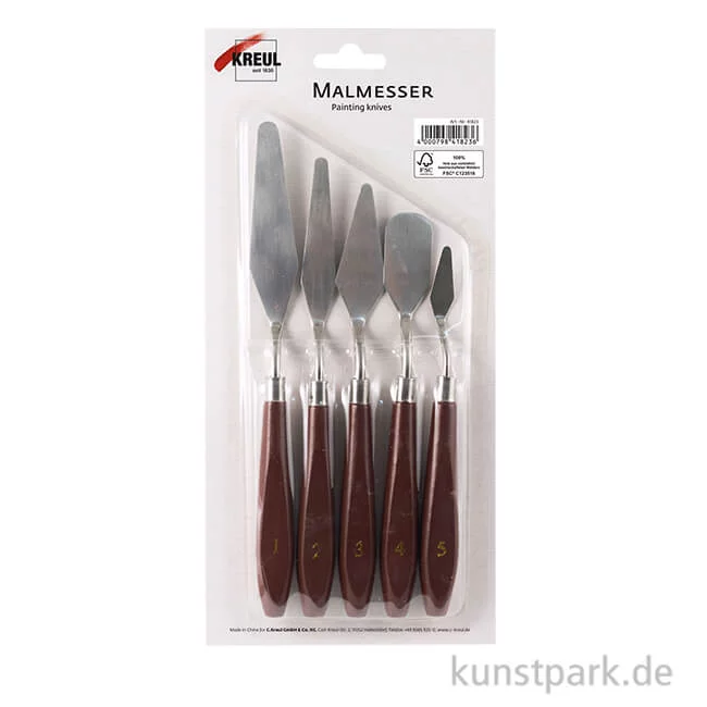 Artikelbild 1 des Artikels “Malmesser Set mit 5 Malspachteln “
