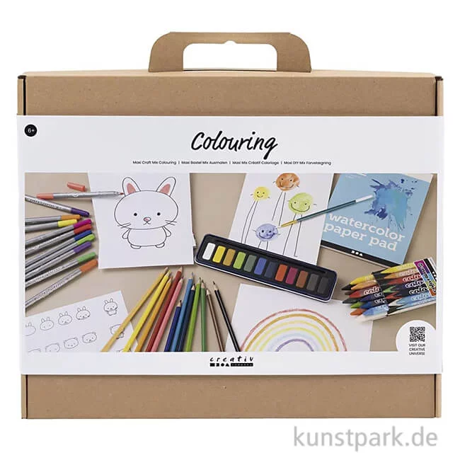 Artikelbild 1 des Artikels “Malset für Kinder - Farben, Stifte + Zubehör zum Ausmalen “