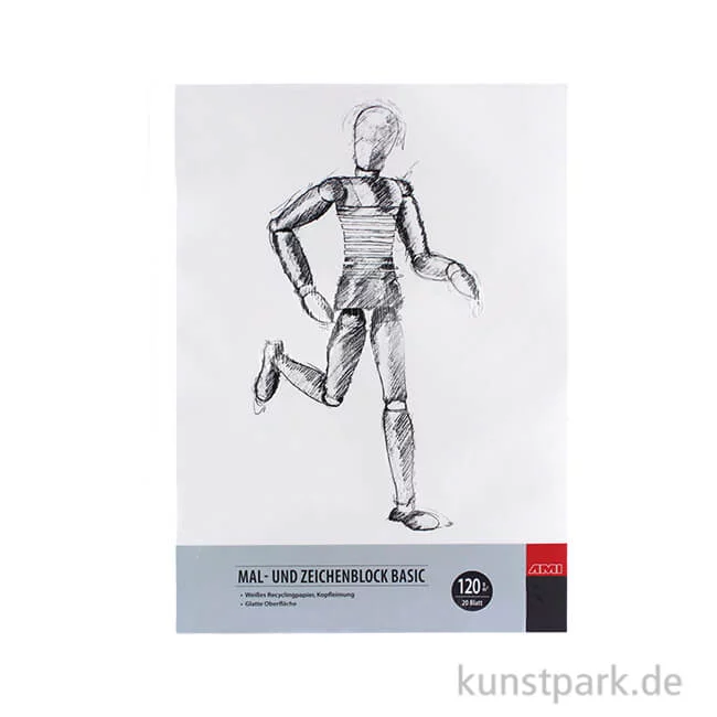 Artikelbild 1 des Artikels “Malzeit Mal- und Zeichenblock BASIC, 20 Blatt, 120 g DIN A4“