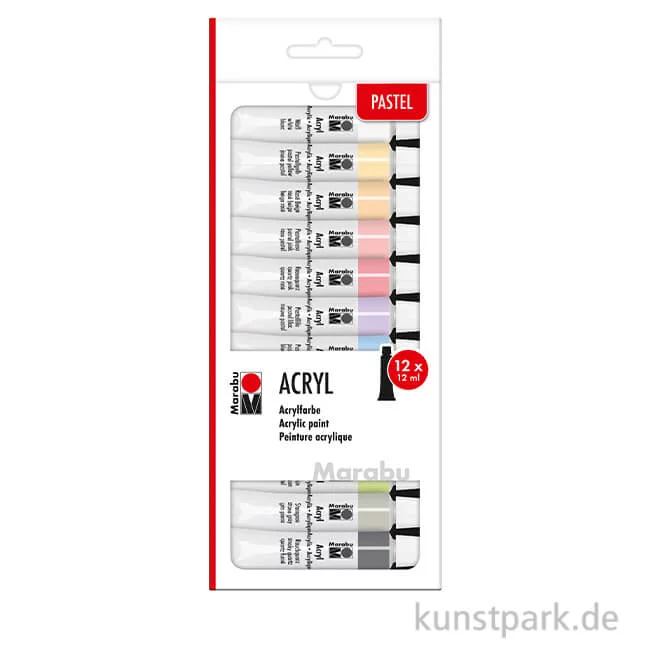 Artikelbild 1 des Artikels “Marabu Acrylfarben Set - Pastell, 12 x 12 ml “