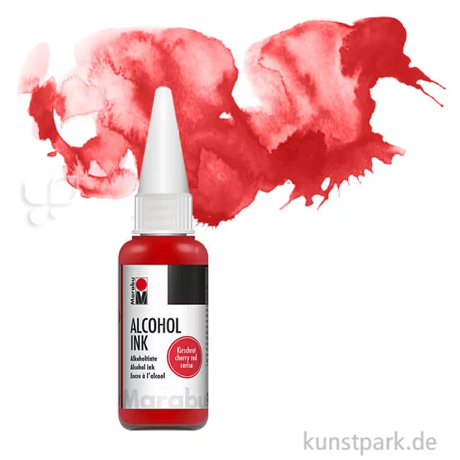 Artikelbild 1 des Artikels “Marabu Alcohol Ink - Alkoholtinte, 20 ml Einzelfarbe | Kirschrot“