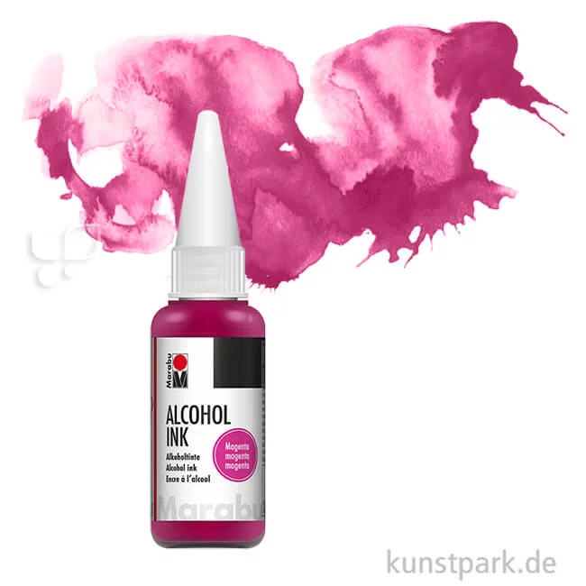 Artikelbild 1 des Artikels “Marabu Alcohol Ink - Alkoholtinte, 20 ml Einzelfarbe | Magenta“