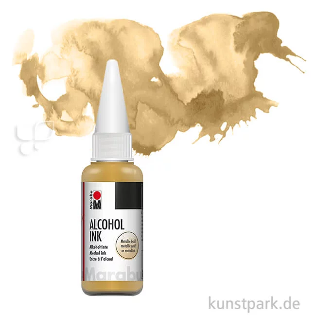 Artikelbild 1 des Artikels “Marabu Alcohol Ink - Alkoholtinte, 20 ml Einzelfarbe | Metallic-Gold“