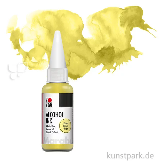 Artikelbild 1 des Artikels “Marabu Alcohol Ink - Alkoholtinte, 20 ml Einzelfarbe | Zitron“