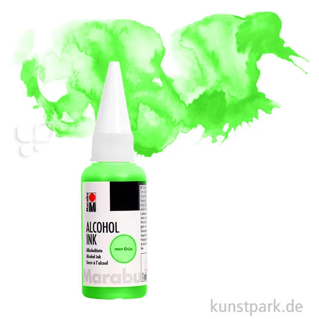 Artikelbild 1 des Artikels “Marabu Alcohol Ink - Neonfarben 20 ml | Neon-Grün“