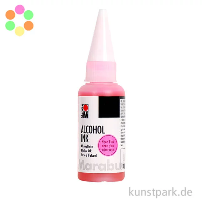 Artikelbild 1 des Artikels “Marabu Alcohol Ink - Neonfarben “