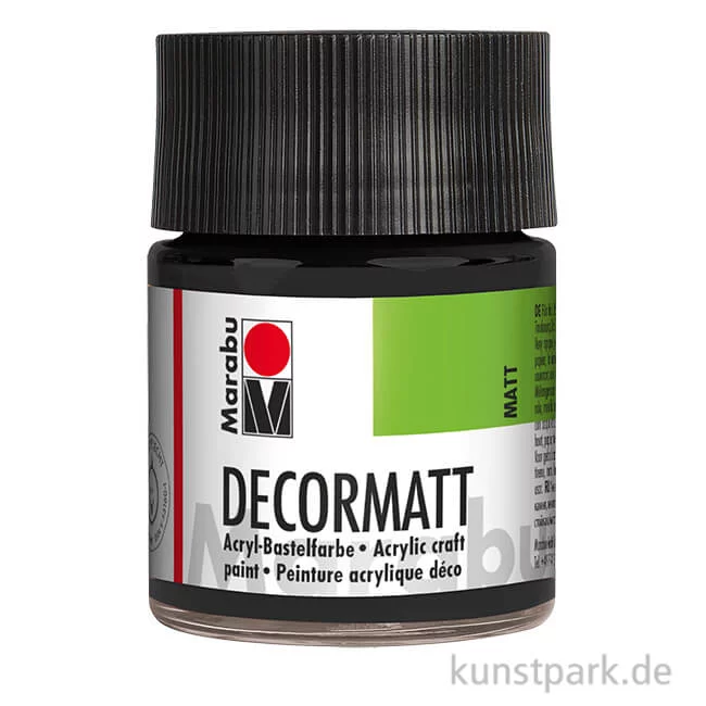 Artikelbild 1 des Artikels “Marabu Decormatt Acryl, Schwarz, 50 ml “