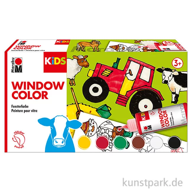 Artikelbild 1 des Artikels “Marabu KiDS Window Color Set - Farmer, 6 x 80 ml “