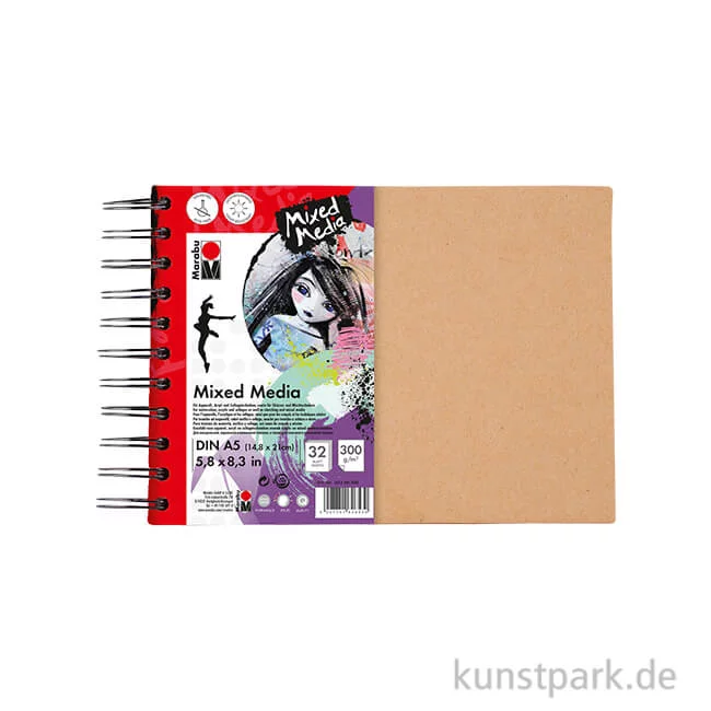 Artikelbild 1 des Artikels “Marabu Mixed Media Ringbuch, 32 Blatt, 300 g DIN A5“