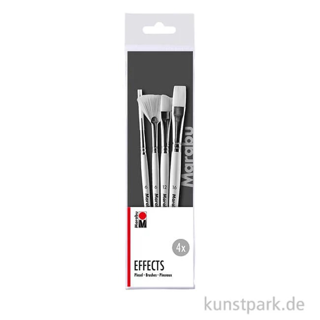 Artikelbild 1 des Artikels “Marabu Pinselset - Mixed Media Effects, 4 Synthetikpinsel “
