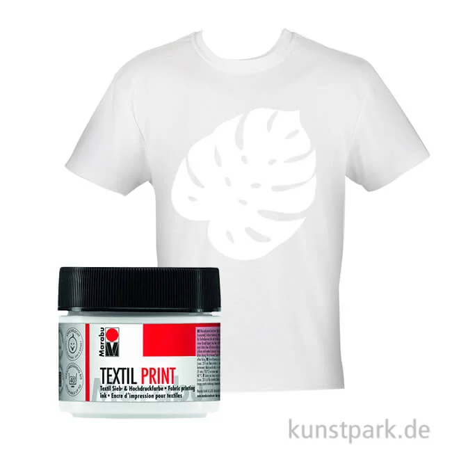 Artikelbild 1 des Artikels “Marabu Textil Print Siebdruckfarbe, 100 ml Einzelfarbe | Weiß“
