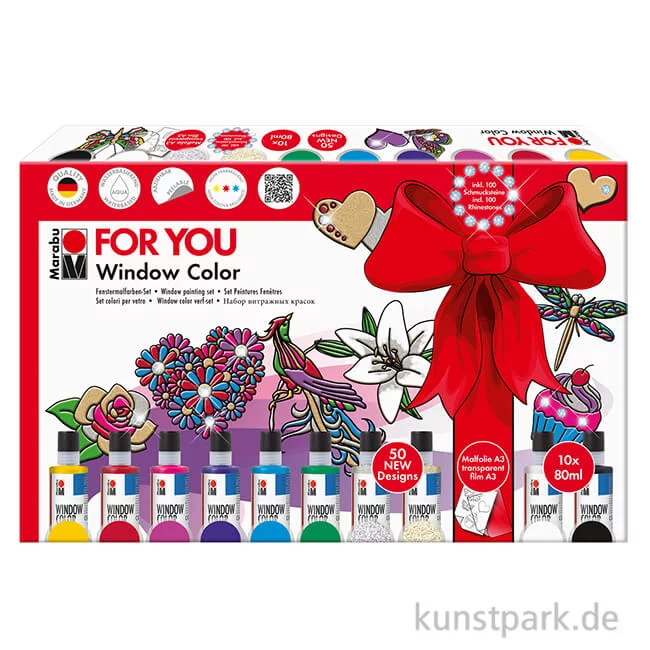Artikelbild 1 des Artikels “Marabu Window Color Set - Fun & Fancy, For You, 10 x 80 ml “