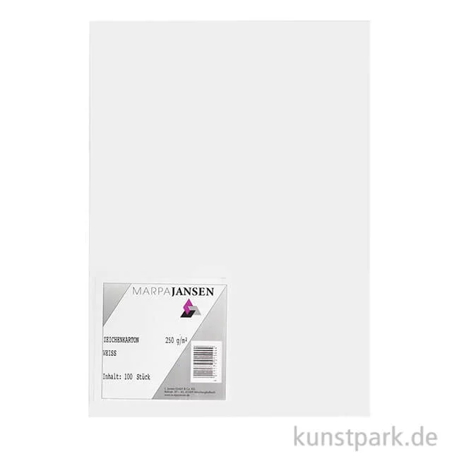 Artikelbild 1 des Artikels “Marpa Jansen Zeichenkarton 100 Blatt, 250g DIN A2“