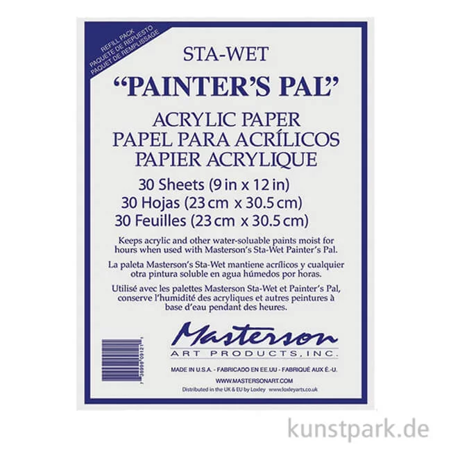 Artikelbild 1 des Artikels “Masterson Sta-Wet Painters Pal - Acrylic Paper, 30 Blatt, 22 x 30,5 cm “