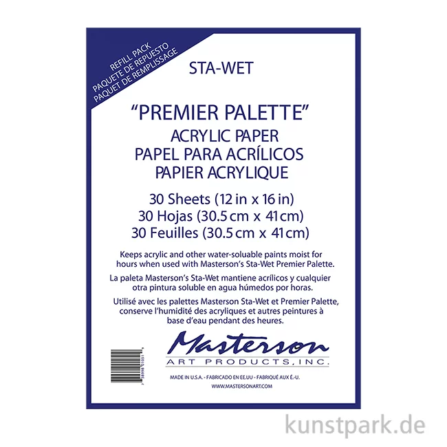 Artikelbild 1 des Artikels “Masterson Sta-Wet Premier - Acrylic Paper, 30 Blatt, 30,5 x 41 cm “