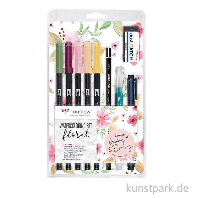 Artikelbild 1 des Artikels “Tombow May & Berry Watercoloring Set Floral “