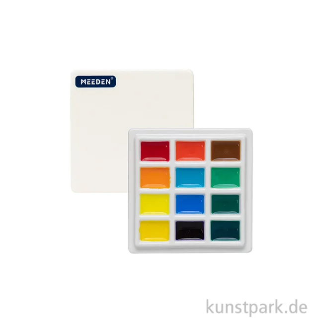 Artikelbild 1 des Artikels “Meeden Porzellanpalette - Eckig, 12 Mischmulden + Deckel, 9 x 9 cm “