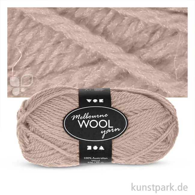 Artikelbild 1 des Artikels “Melbourne Wolle - 50 g 92 m | Beige“