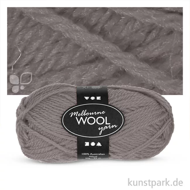 Artikelbild 1 des Artikels “Melbourne Wolle - 50 g 92 m | Grau“