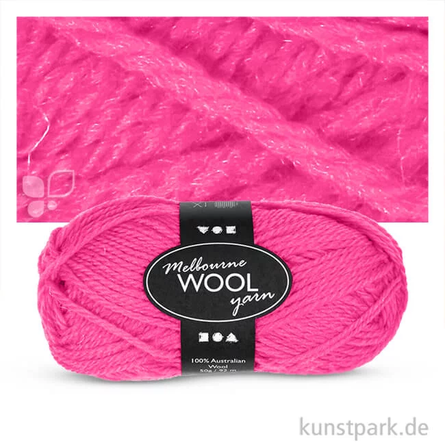 Artikelbild 1 des Artikels “Melbourne Wolle - 50 g 92 m | Neonpink“