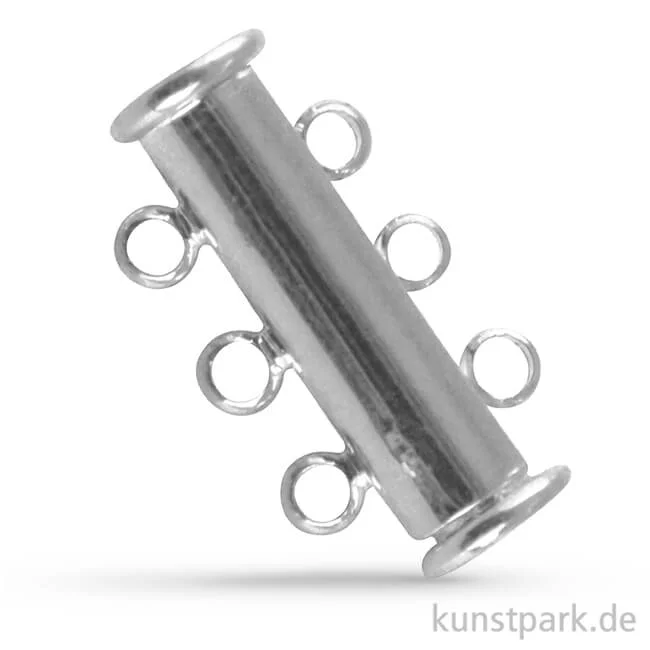 Artikelbild 1 des Artikels “Messing Magnetschiebeverschluß, 3-reihig, 20 mm Platin“