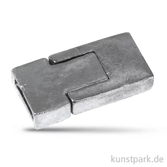 Artikelbild 1 des Artikels “Messing Magnetschließe für Armbänder - Altsilber “