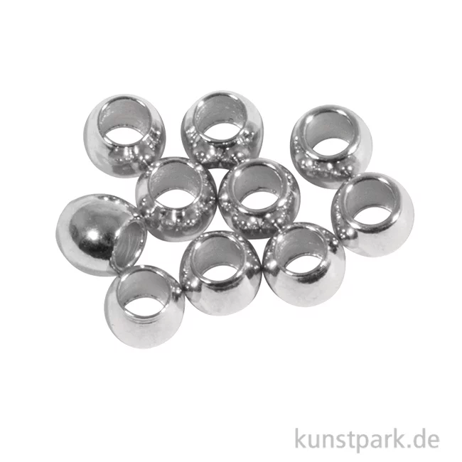 Artikelbild 1 des Artikels “Metall Abstandsperle für Schmuck, 3 x 2,5 mm ø, Silber, 10 Stück “