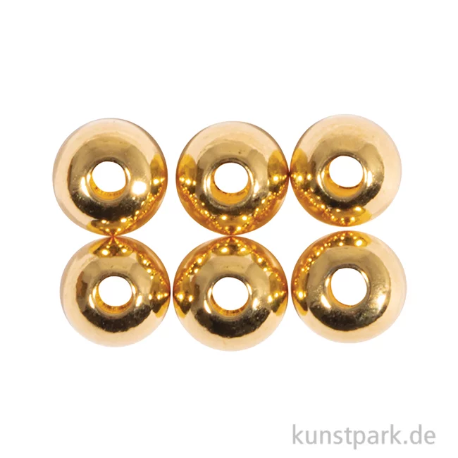 Artikelbild 1 des Artikels “Metall Abstandsperle für Schmuck, 5 mm ø, Gold, 6 Stück “