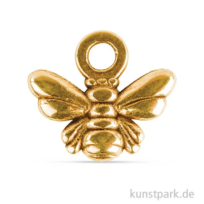 Artikelbild 1 des Artikels “Metall Anhänger Mini - Biene, 4 Stück Gold“