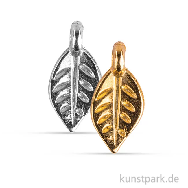 Artikelbild 1 des Artikels “Metall Anhänger Mini - Blatt, 6 Stück “