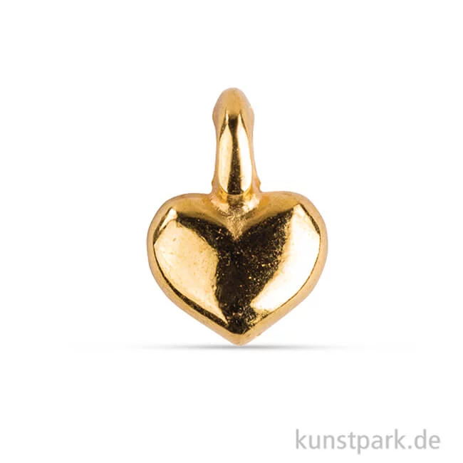 Artikelbild 1 des Artikels “Metall Anhänger Mini - Herz, 6 Stück Gold“