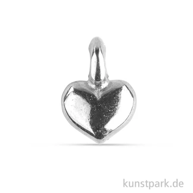 Artikelbild 1 des Artikels “Metall Anhänger Mini - Herz, 6 Stück Silber“