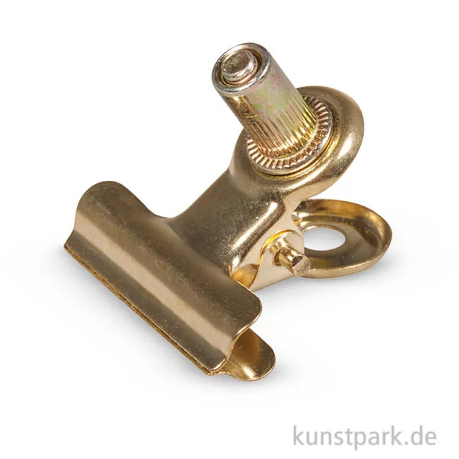Artikelbild 1 des Artikels “Metall-Clip mit Schraube - Gold, 3 Stück “