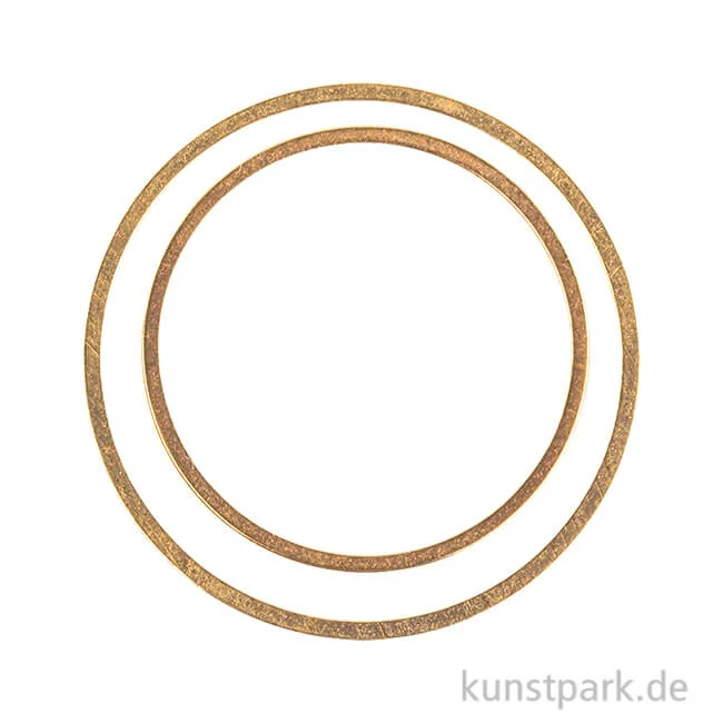 Artikelbild 1 des Artikels “Metall-Flachringe - Gold, 4 Stück, 2 Größen “