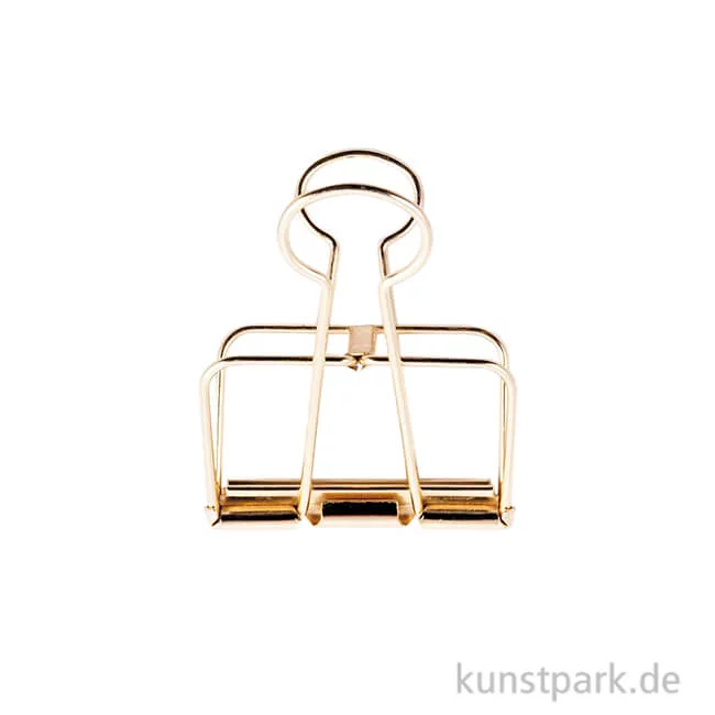Artikelbild 1 des Artikels “Metall Klammer - Gold 19 mm (6 Stück)“