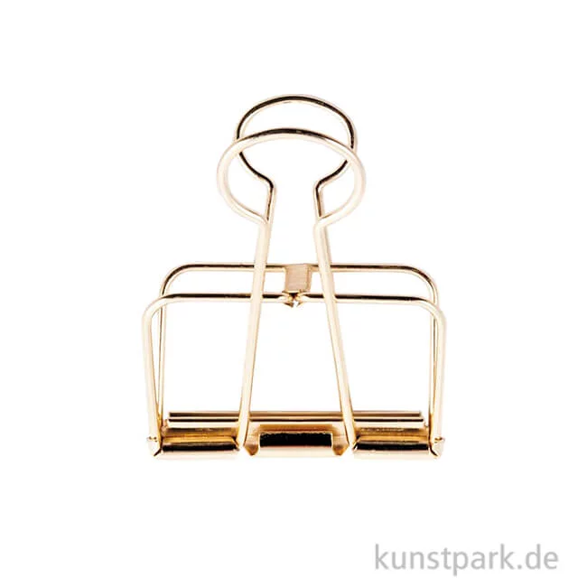 Artikelbild 1 des Artikels “Metall Klammer - Gold 32 mm (3 Stück)“
