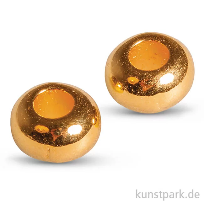 Artikelbild 1 des Artikels “Metall-Perle 6 mm, 6 Stück Gold“