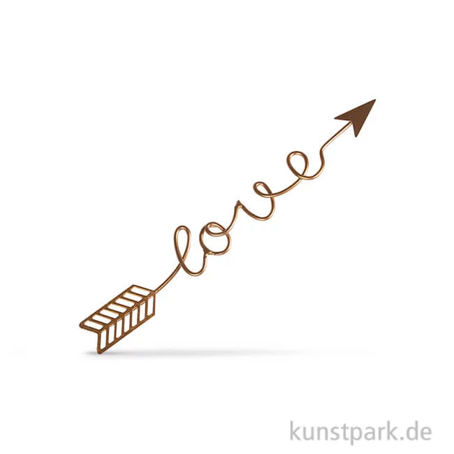 Artikelbild 1 des Artikels “Metalldeko Schriftzug Love, 24x3,2x0,2 cm - Gold “