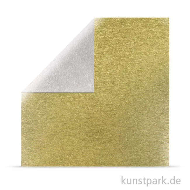 Artikelbild 1 des Artikels “Metalleffekt gebürstet Silber-Gold - Scrapbookingpapier “