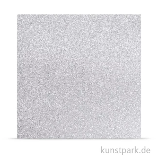 Artikelbild 1 des Artikels “Metalleffekt Glitter fein Silber - Scrapbookingpapier “