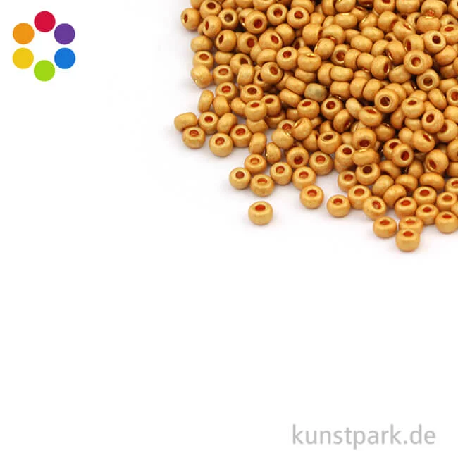 Artikelbild 1 des Artikels “Metallic-Rocailles matt - 4 mm - 17 g “