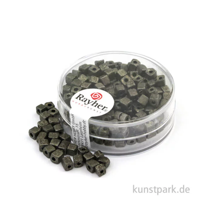Artikelbild 1 des Artikels “Metallic-Würfel matt - 3,4 mm - 15 g Dose | Anthrazit“