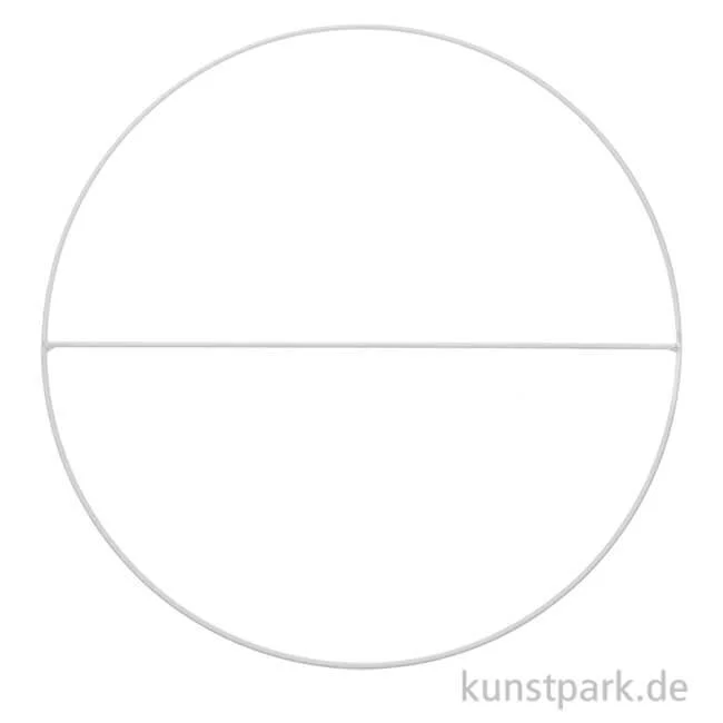 Artikelbild 1 des Artikels “Metallring mit Querstrebe, Off White Matt, 25 cm “