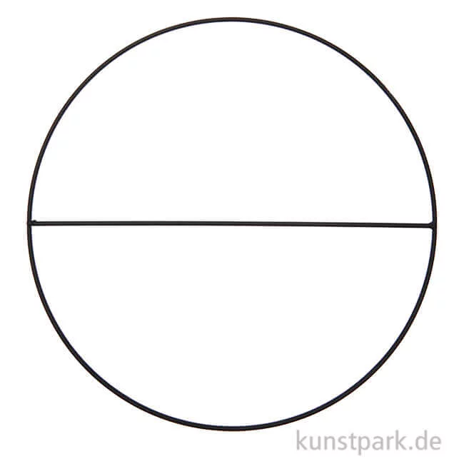 Artikelbild 1 des Artikels “Metallring mit Querstrebe, Schwarz Matt, 25 cm “