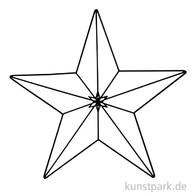 Artikelbild 1 des Artikels “Metallstern mit 5 Zacken, Matt Schwarz, 30 x 28 cm “