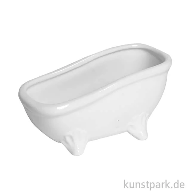 Artikelbild 1 des Artikels “Mini Badewanne, Deko, Weiß, Porzellan, 15 x 7 x 7,2 cm “