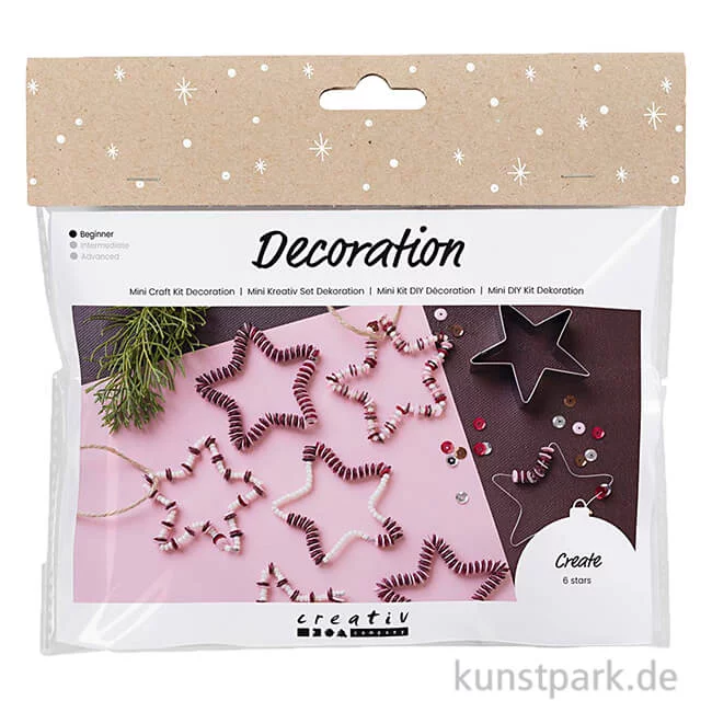 Artikelbild 1 des Artikels “Mini Bastelset - Deko Sterne aus Draht + Perlen “