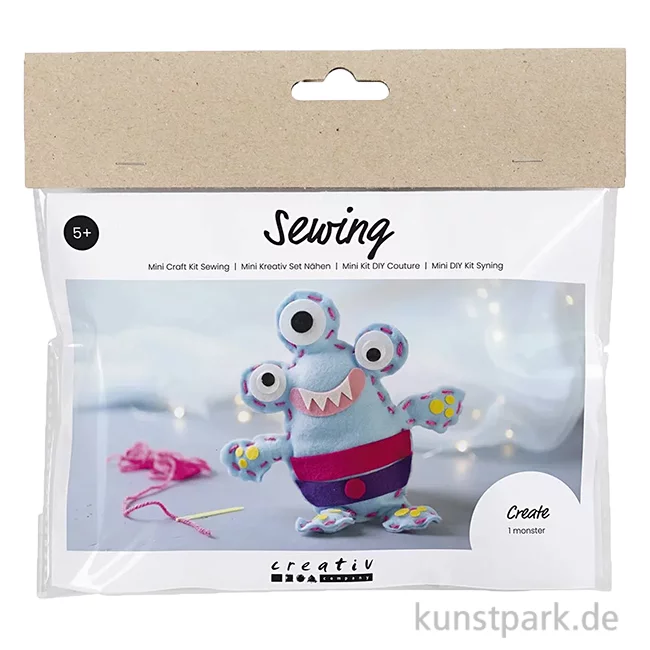 Artikelbild 1 des Artikels “Mini Bastelset - Filzmonster Nähen “